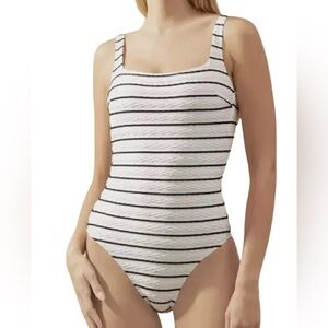 Anthropologie X Heidi Klein Dubrovnik Lace Back One Piece